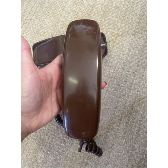 Vintage Western Electric Trimline Touch Tone  Telephone Brown Landline Phone - Picture 6 of 11
